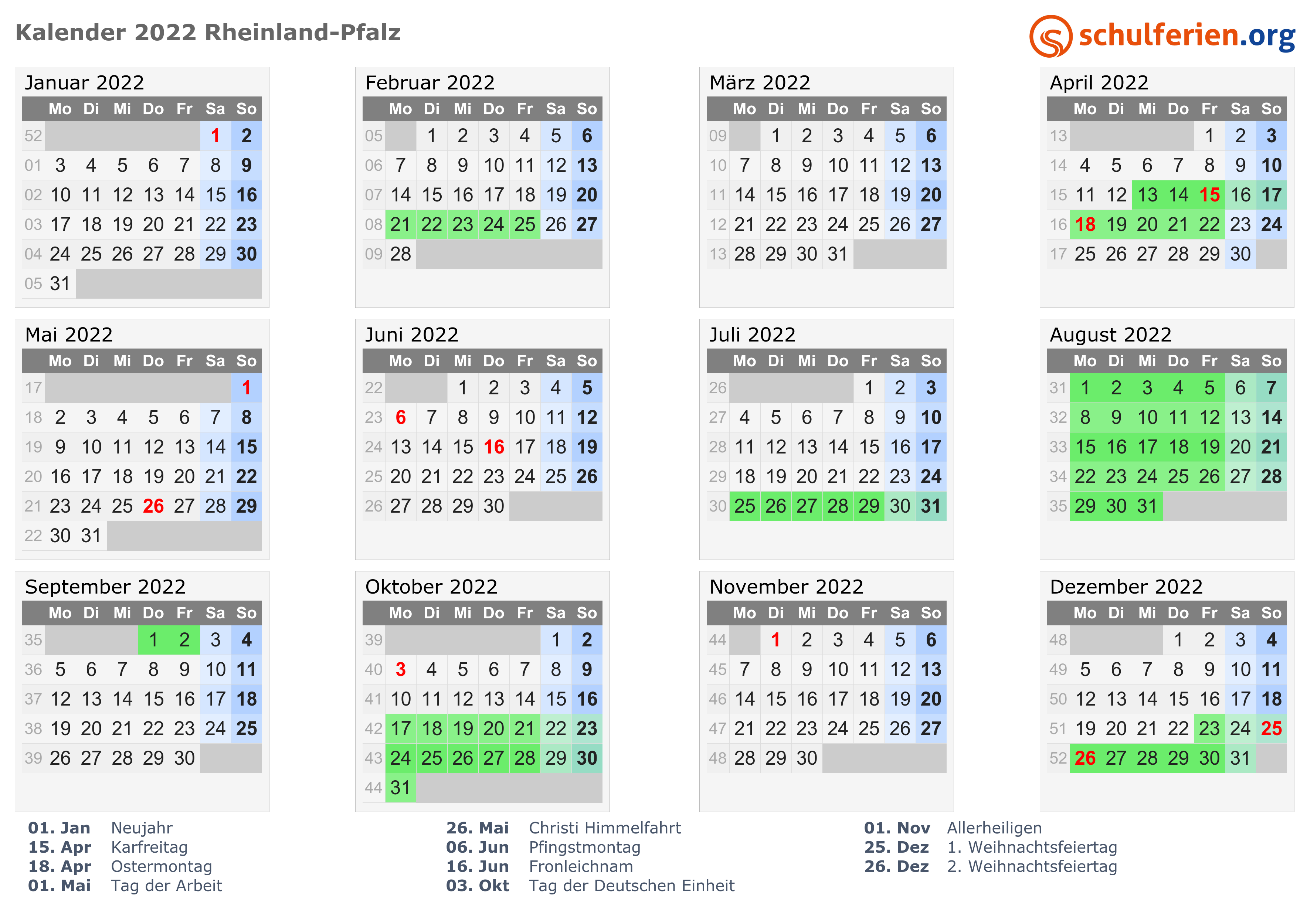 kalender 2022 rheinland pfalz quer